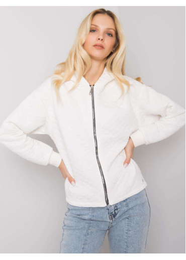 Smotanovo biela mikina s kapucňou