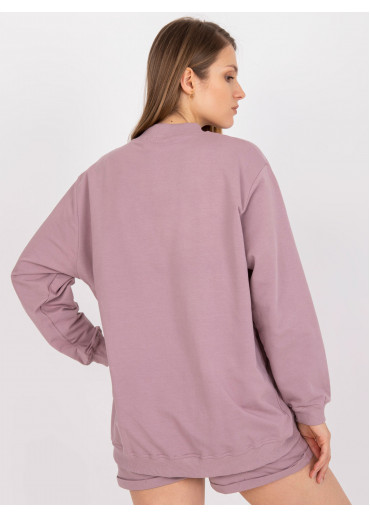 Tmavopúdrovo ružová mikina