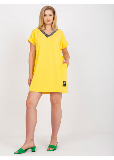 Žlté predĺžené tričko