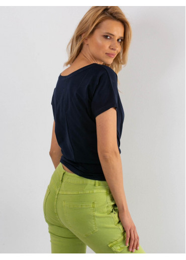 Modré basic tričko