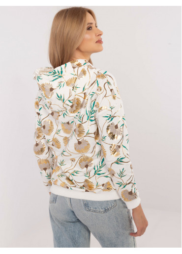 Smotanovo biela dámska mikina s potlačou