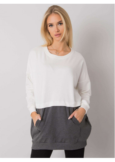 Tmavosivá predlžená mikina