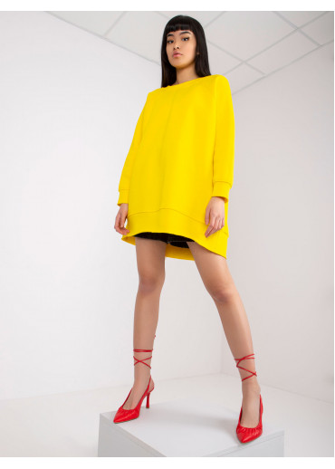 Žltá oversize mikina