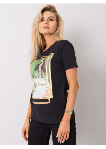Čierne tričko s potlačou