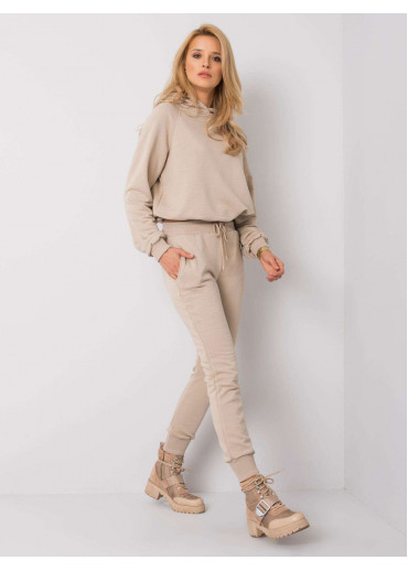 Béžovo hnedá tepláková súprava