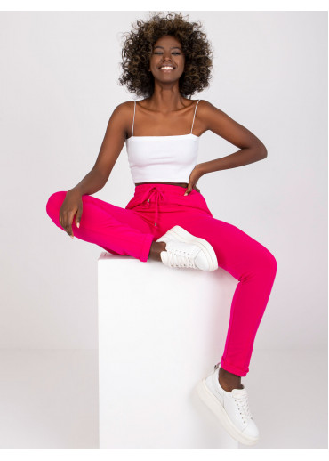 Fuchsiovo ružové tepláky