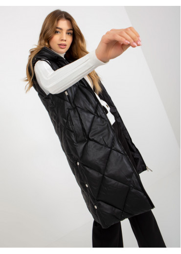 Čierna prešívaná vesta