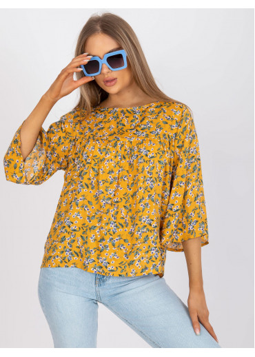 Žltá kvetovaná blúzka