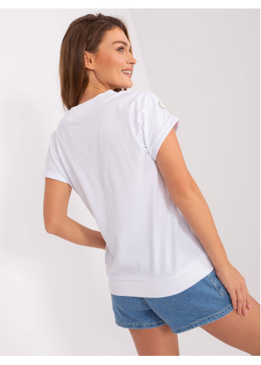 Biele tričko srdcia