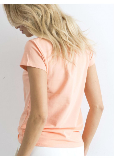 Broskyňovo ružové basic tričko