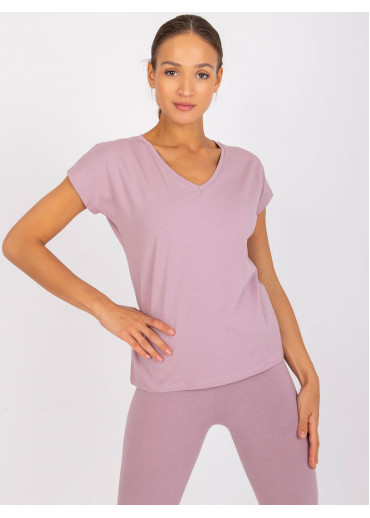 Tmavopúdrovo ružové basic tričko