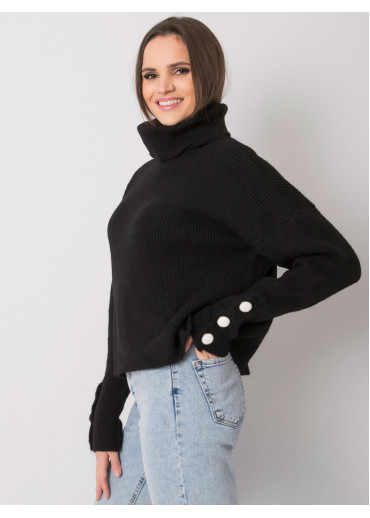 Čierny dámsky sveter
