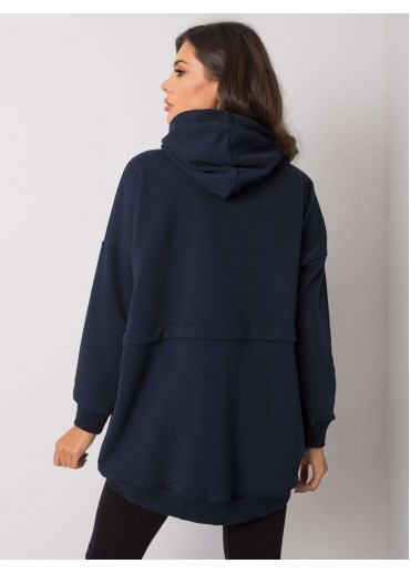 Modrá mikina s kapucňou