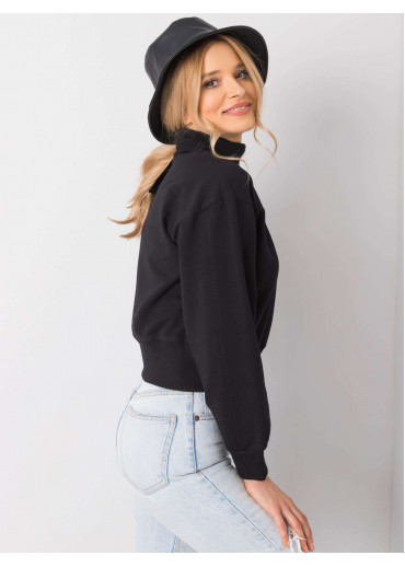 Čierna mikina s rolákom