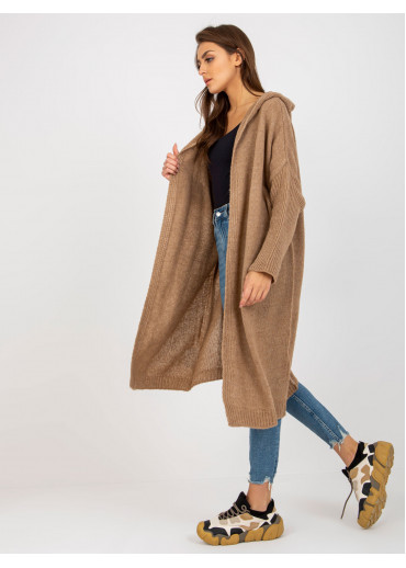 Béžovo hnedý kardigán