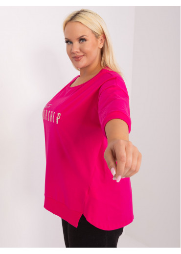 Fuchsiovo ružové tričko Worship