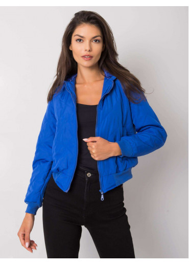 Svetlomodrá krátka prechodná bunda