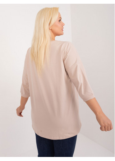 Béžovo hnedé tričko Worship