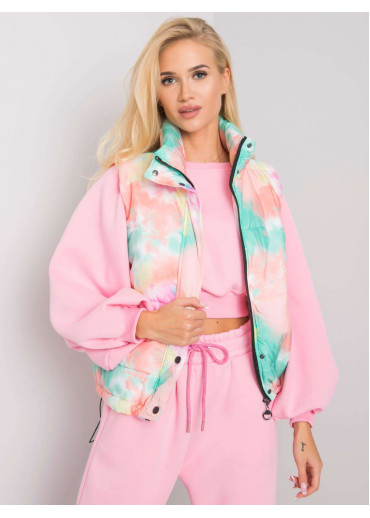 Zelená batikovaná vesta