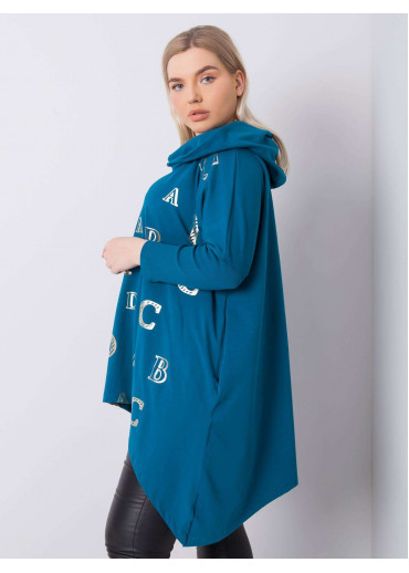 Zelená tunika s kapucňou