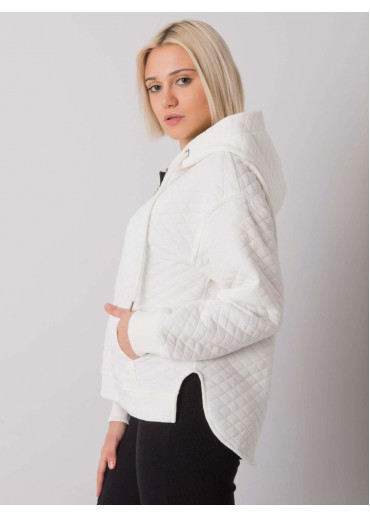 Smotanovo biela mikina s kapucňou