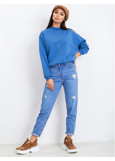 Svetlomodrá basic mikina