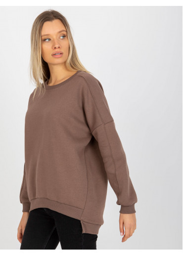 Hnedá dámska mikina