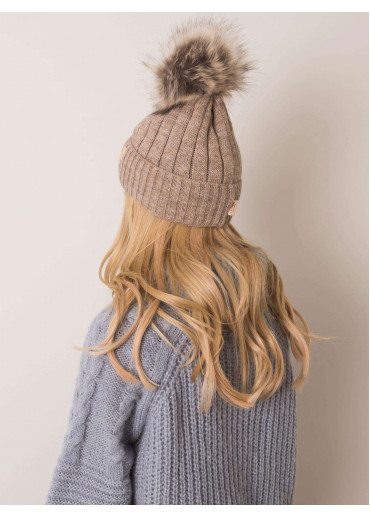 Béžovo hnedá čiapka
