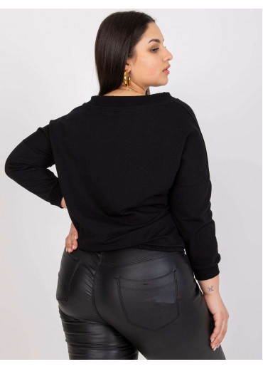 Čierne bavlnené tričko