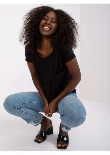 Čierne basic tričko