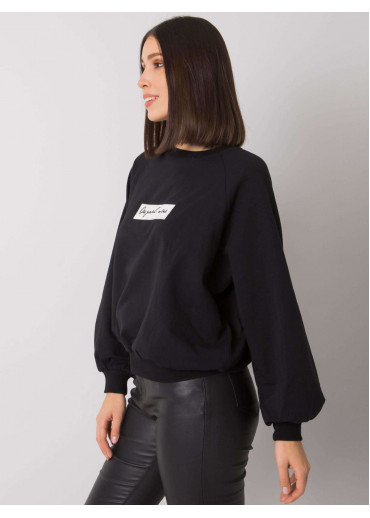 Čierna basic mikina