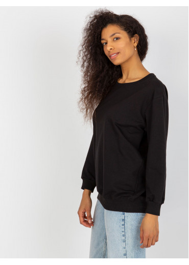 Čierna basic mikina