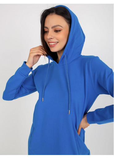 Modrá mikinová tunika