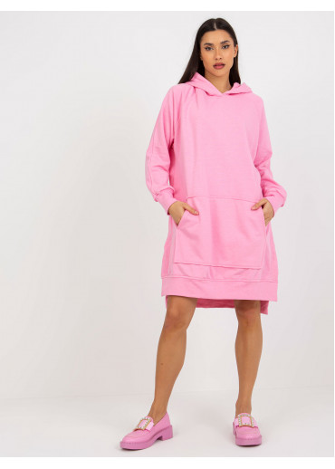 Ružová dlhá mikina