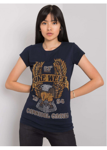 Modré bavlnené tričko