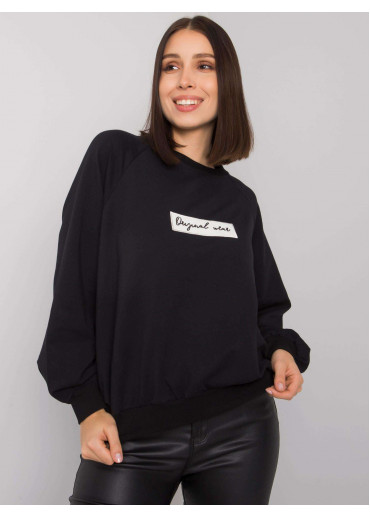 Čierna basic mikina