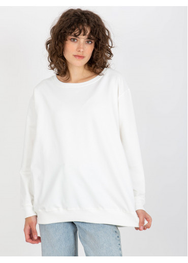 Smotanovo biela basic mikina