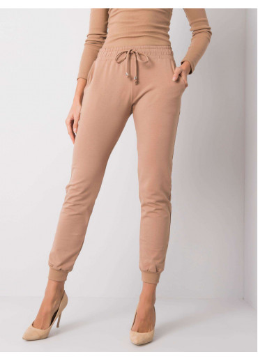 Hnedé basic tepláky