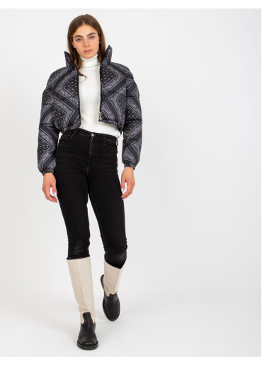 Čierna krátka bunda