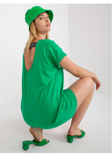 Zelené predĺžené tričko