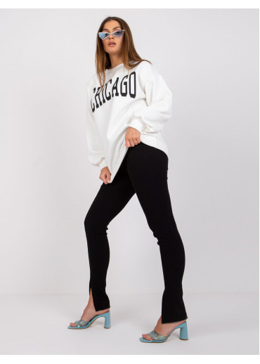 Biela oversize mikina