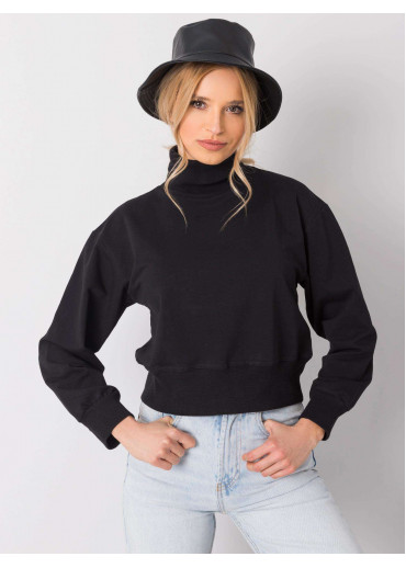 Čierna mikina s rolákom