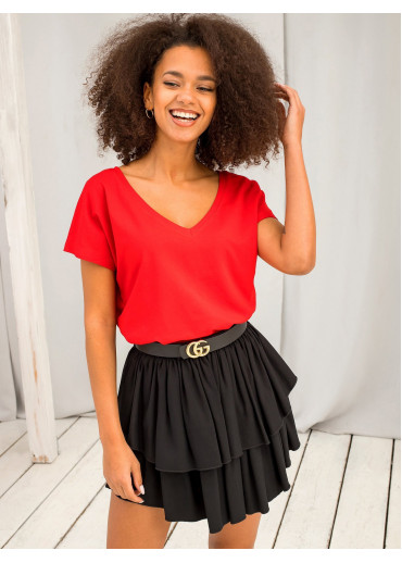 Červené basic tričko