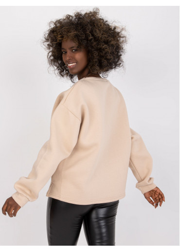 Béžovo hnedá mikina