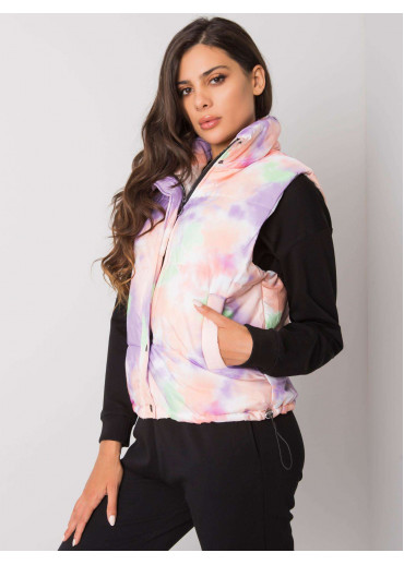 Oranžová batikovaná vesta