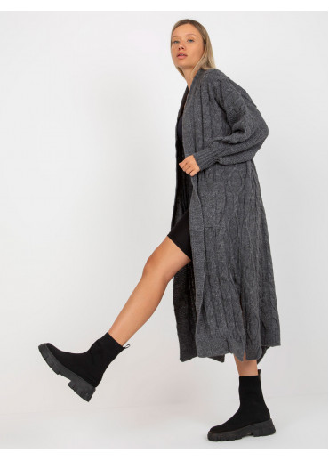 Tmavosivý kardigán