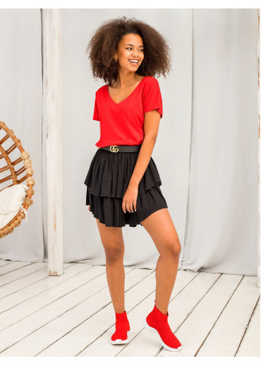 Červené basic tričko