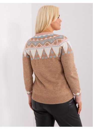 Kapučínovo hnedý pulóver