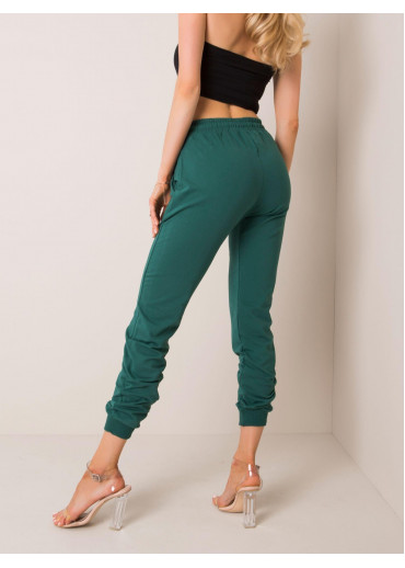 Tmavozelené basic tepláky