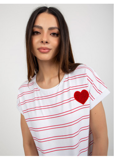 Červené tričko srdce